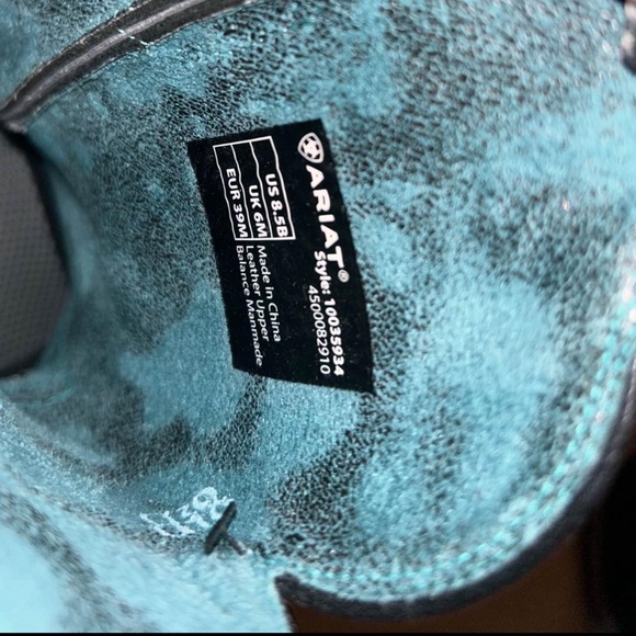 Ariat Ladies Primetime True Black Square Toe Boots - Picture 3 of 5